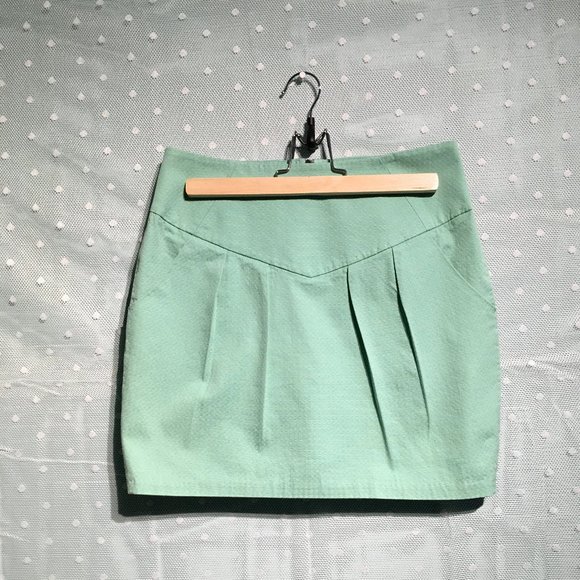 Silence + Noise mint green skirt - Picture 1 of 6